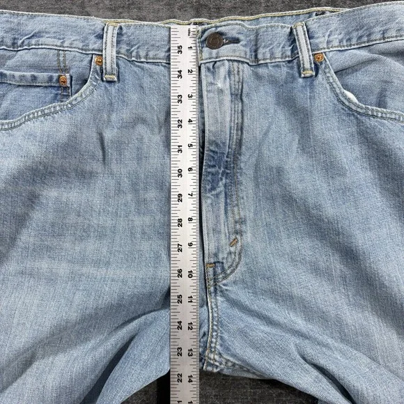 Levi's 550 Men's Relaxed Fit Jeans Blue Size 40x32 Light Wash 100% Cotton - Picture 10 of 16